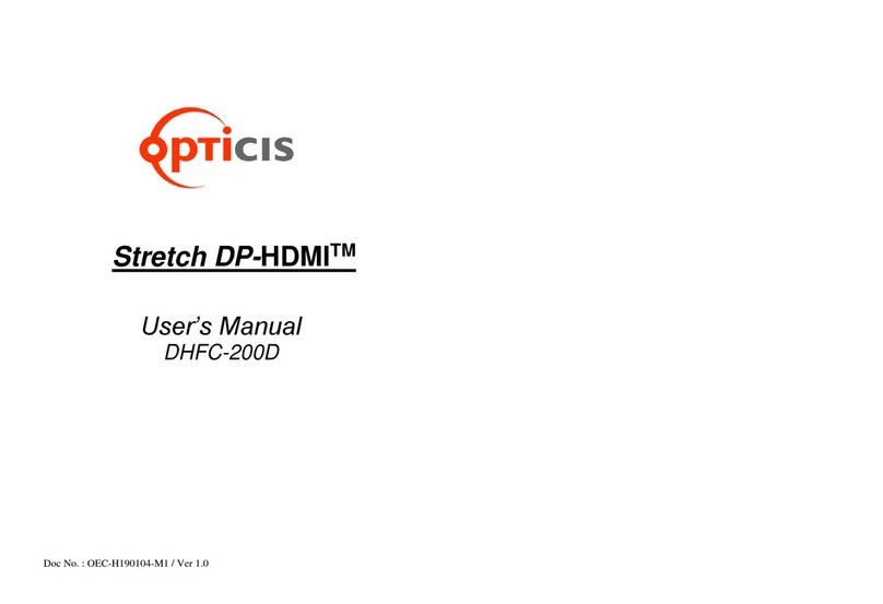 opticis Stretch DP-HDMIT DHFC-200D user manual