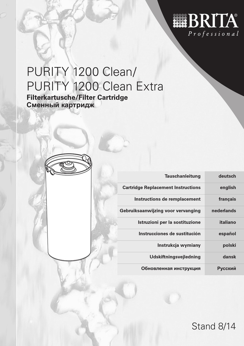 Brita PURITY 1200 Clean Extra Cartridge Replacement Instructions Brita PURITY 1200 Clean Extra Cartridge Replacement Instructions