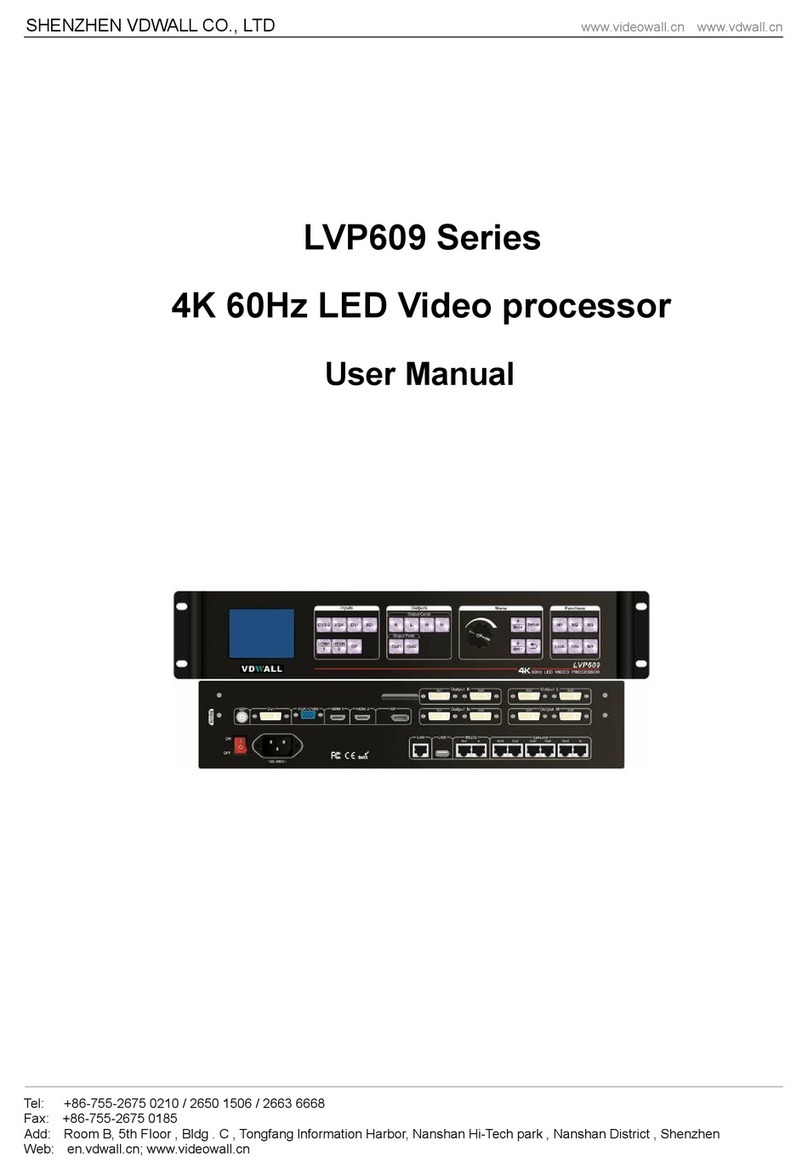 Vdwall LVP609 Series user manual