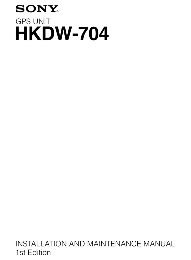 Sony HKDW-704 Installation and maintenance manual