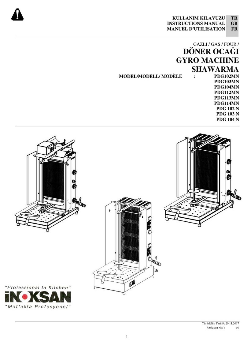 Inoksan PDG102MN instruction manual