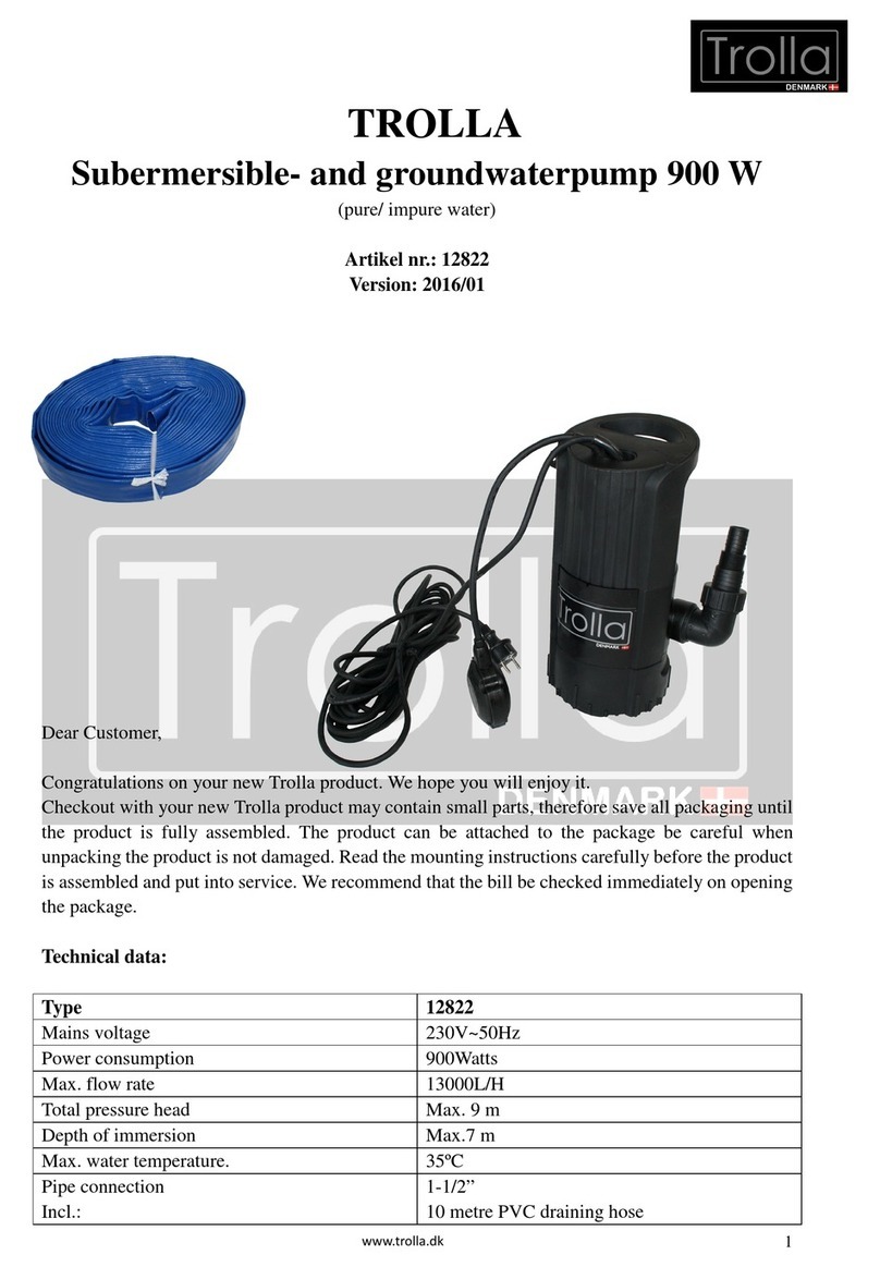 Trolla 12822 manual