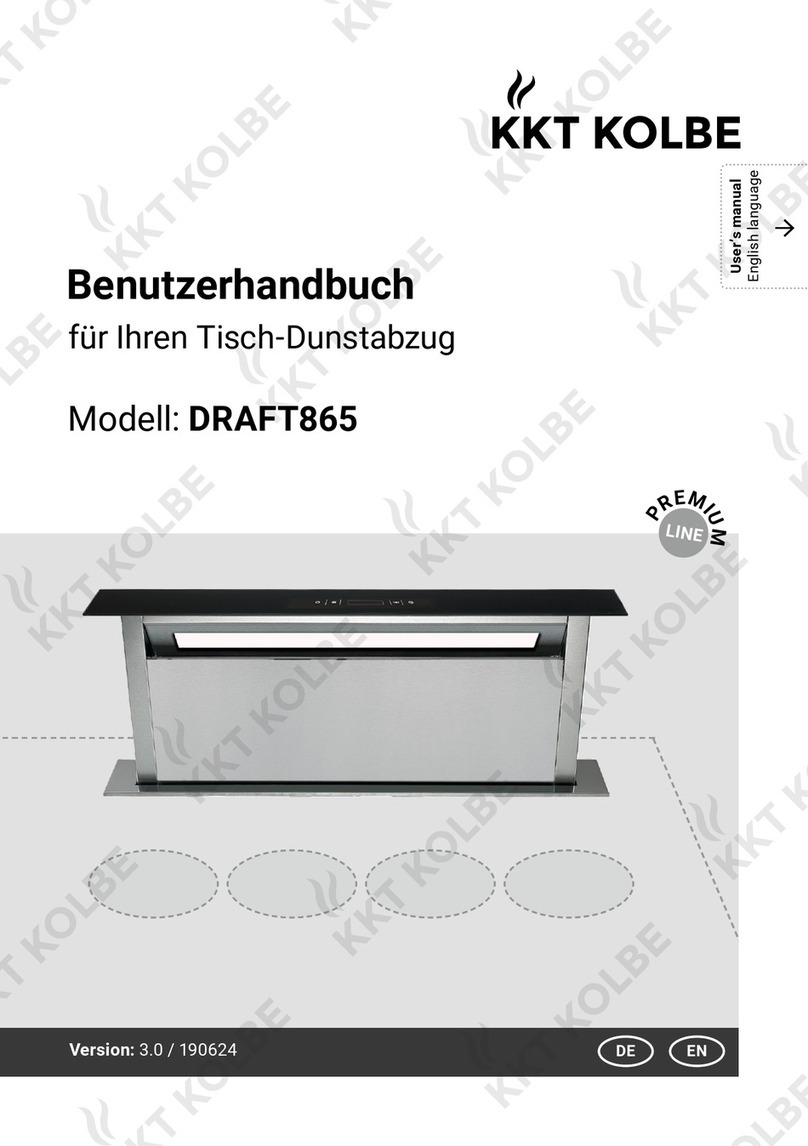 KKT KOLBE DRAFT865 user manual