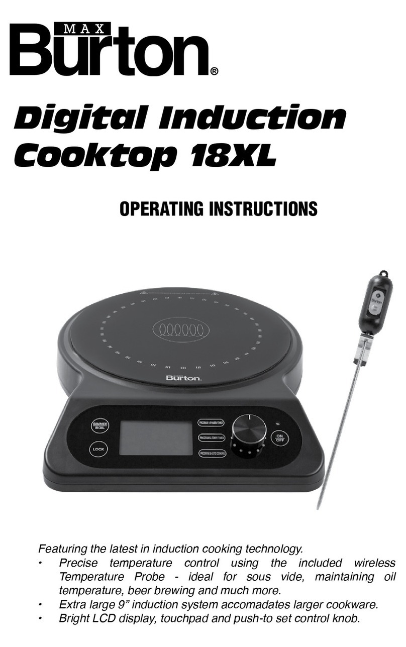 Max Burton 18XL operating instructions