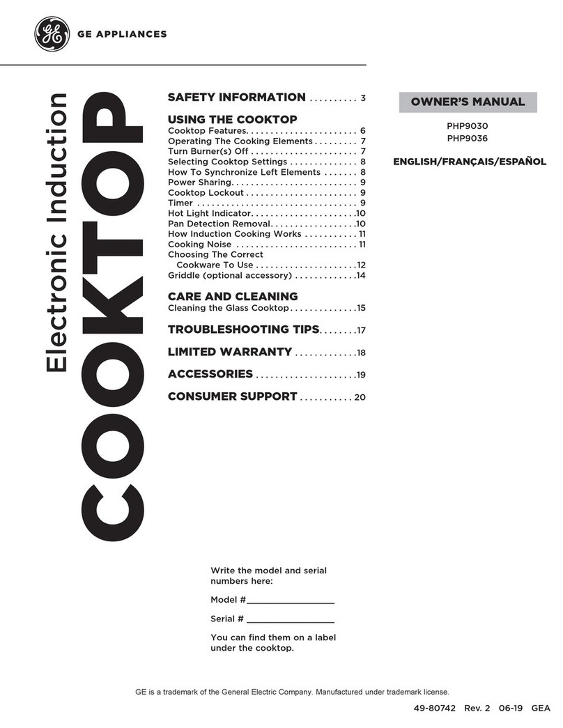 GE PHP9030 User manual