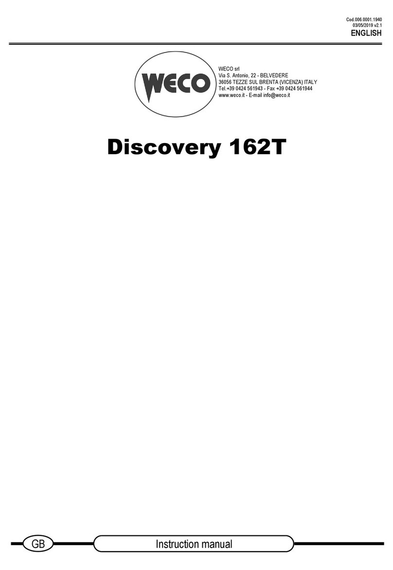 Weco Discovery 162T instruction manual