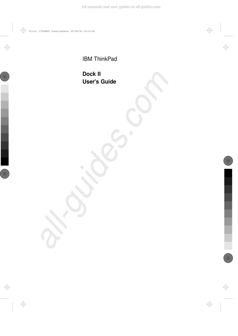 IBM ThinkPad Dock II user guide