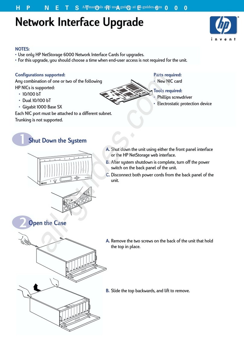 HP NetStorage 6000 User manual