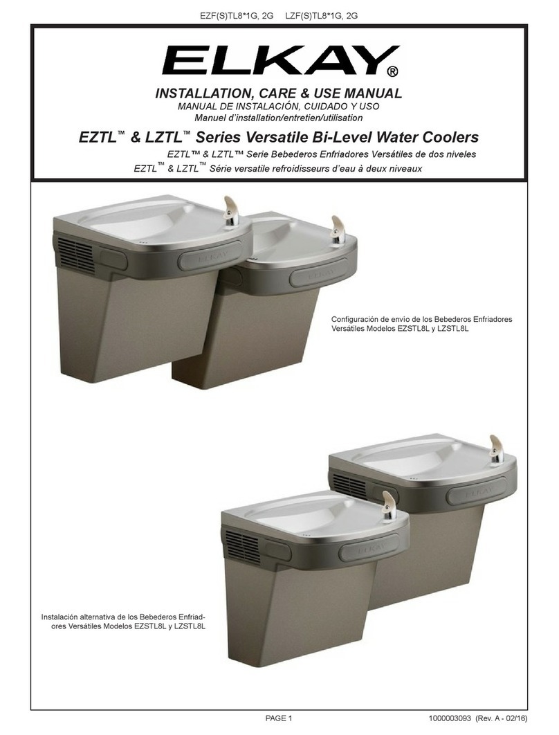 Elkay EZTL Series Installation, care & use manual