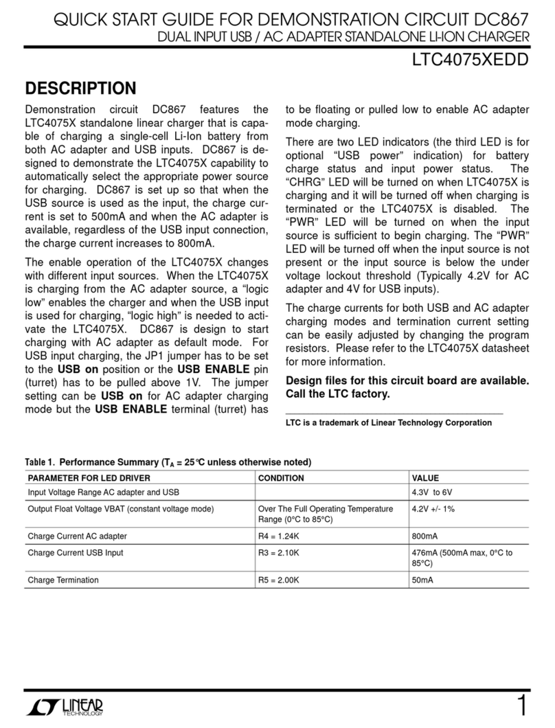 Linear Technology LTC4075XEDD User manual