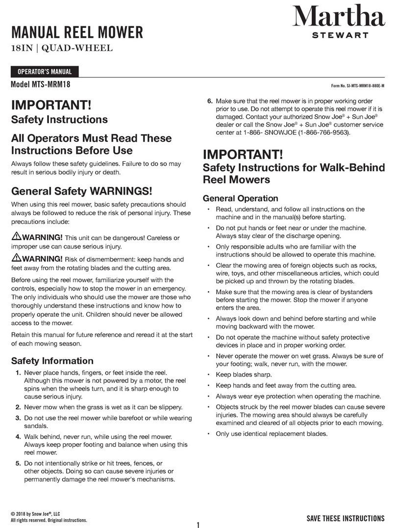 Martha Stewart MTS-MRM18 Operator's manual