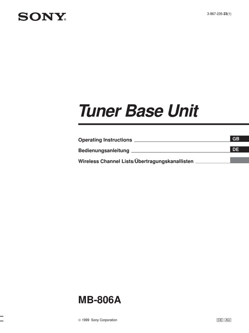 Sony MB-806A User manual
