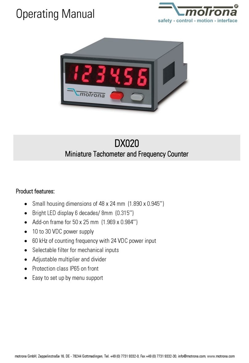 Motrona DX020 operating manual