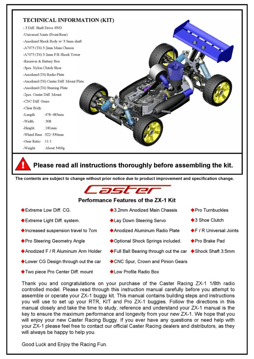 Caster Racing ZX-1 User manual