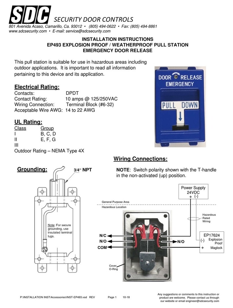 SDC EP493 installation instructions
