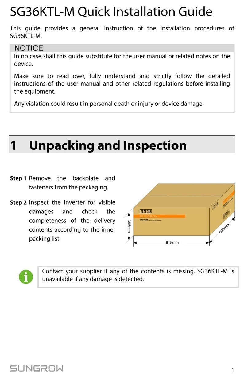 Sungrow SG36KTL-M Operator's manual