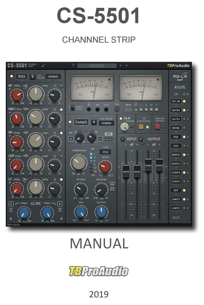 TBProAudio CS-5501 User manual