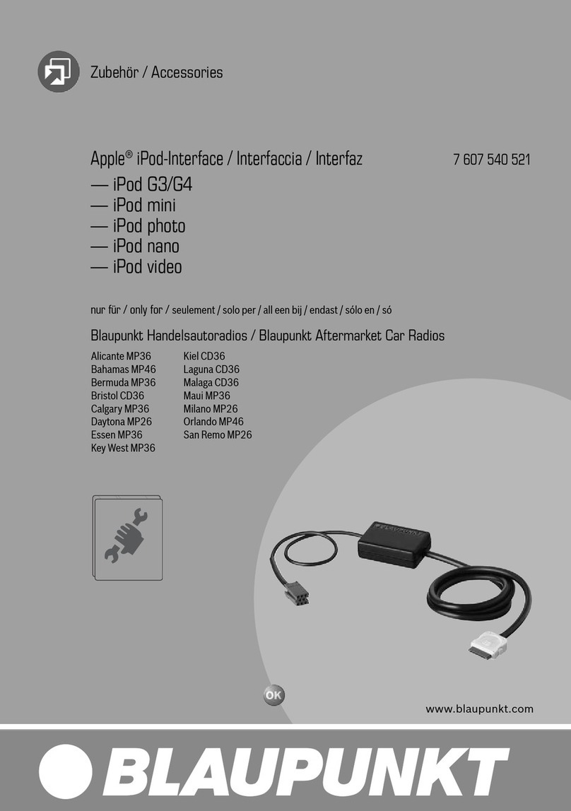 Blaupunkt 7 607 540 521 instructions