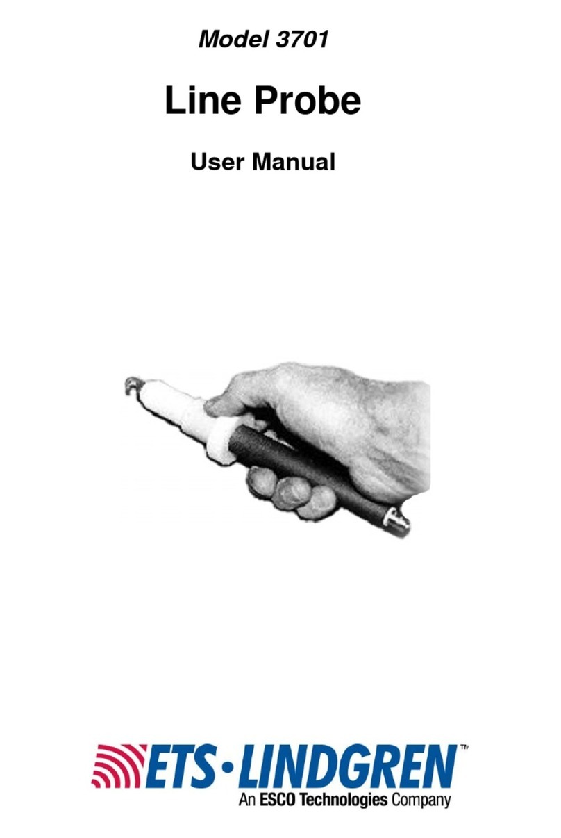 ESCO Technologies ETS Lindgren 3701 user manual