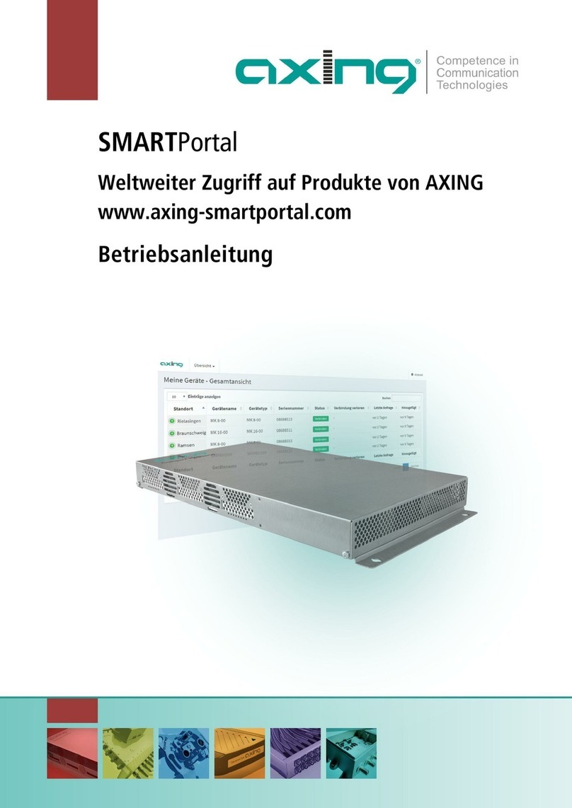 axing SMARTPortal Operation instructions