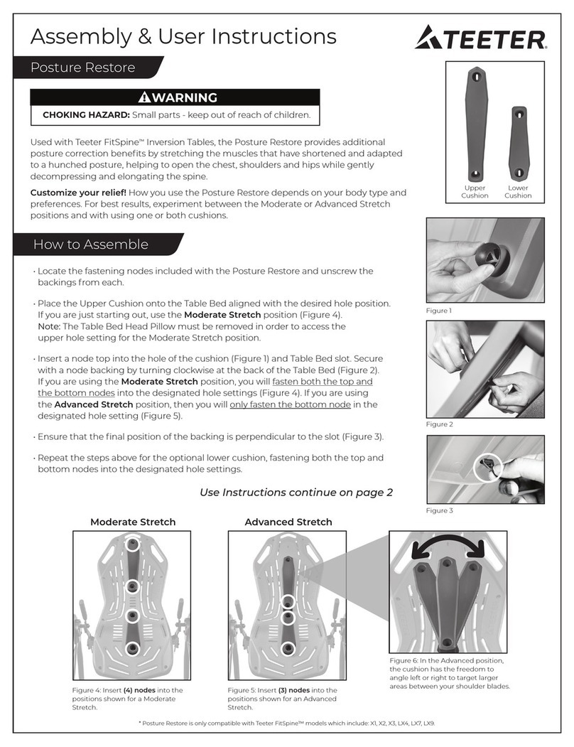 Teeter FitSpine Series Assembly & user instructions Teeter FitSpine Series Assembly & user instructions