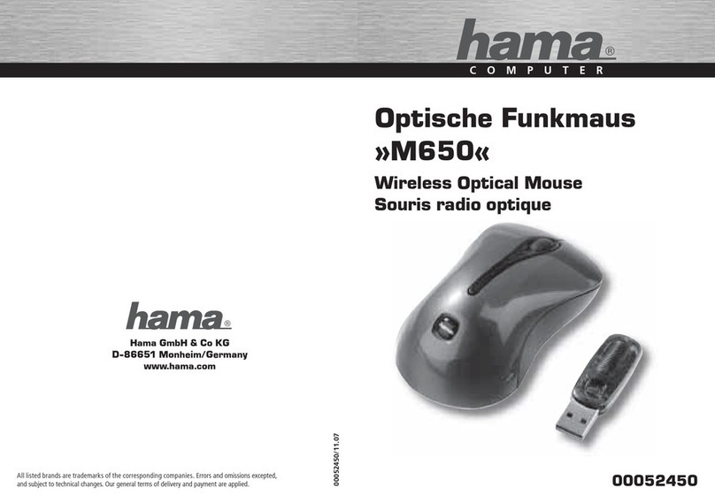 Hama M650 User manual