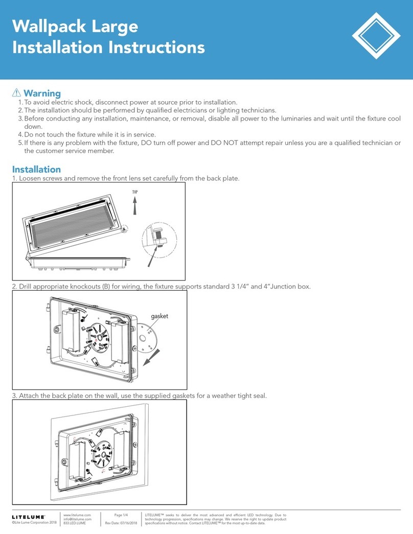 Litelume Wallpack Large installation instructions