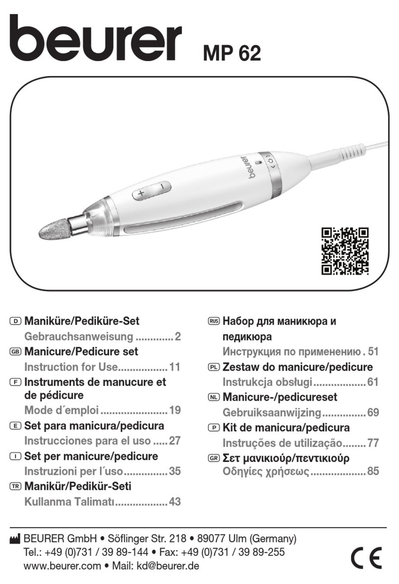 Beurer MP 62 Instructions for use