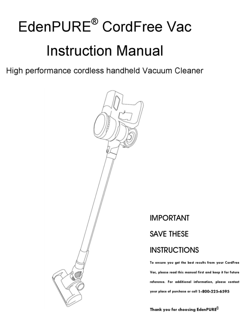 EdenPURE CordFree Vac instruction manual