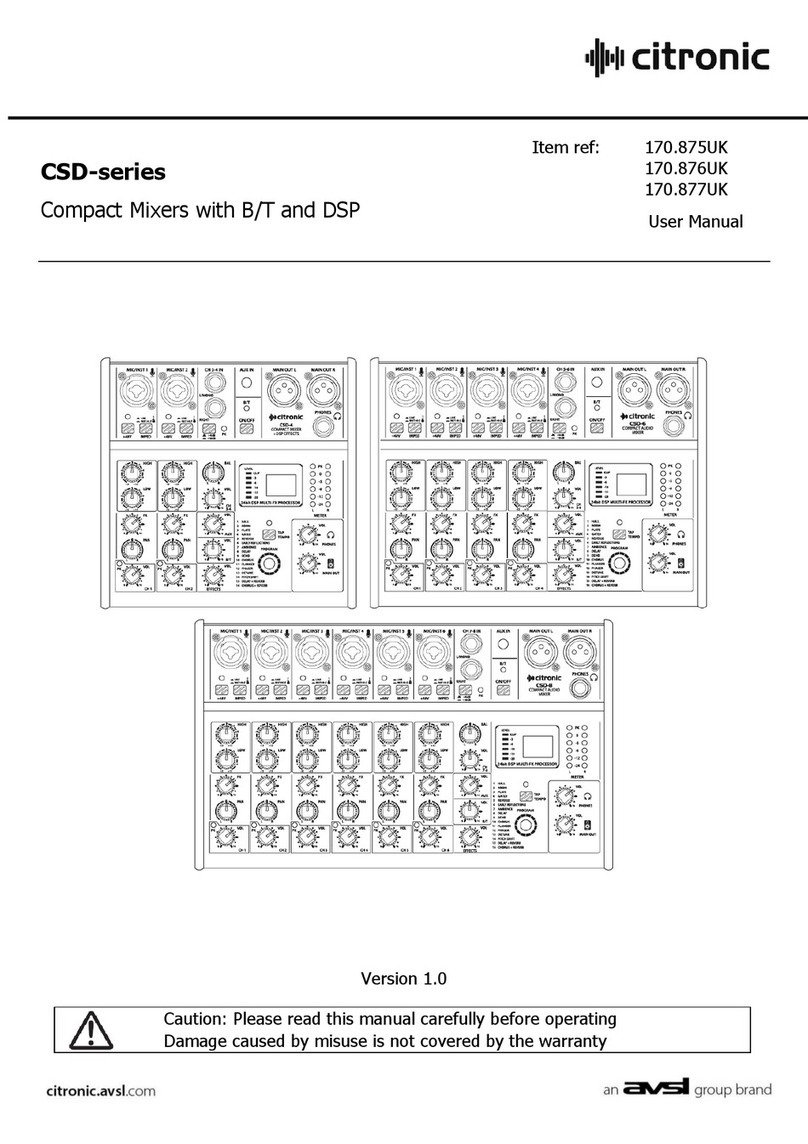 Citronic CSD Series user manual