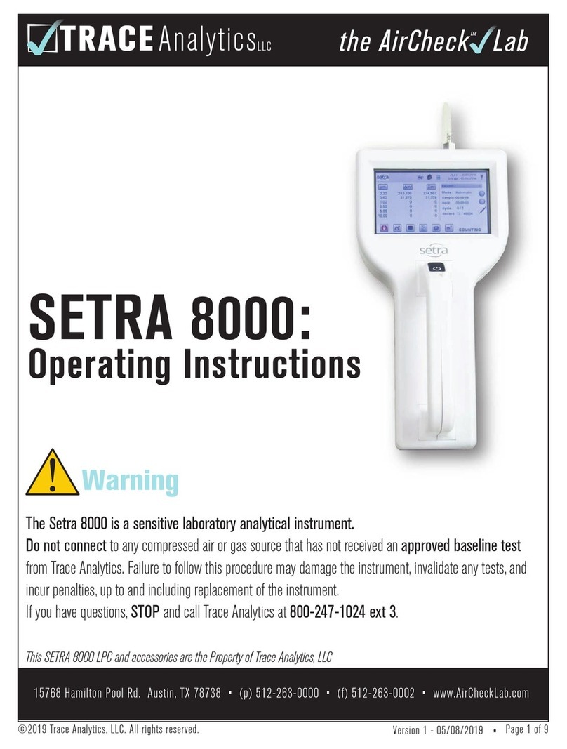 Setra Systems 8000 operating instructions