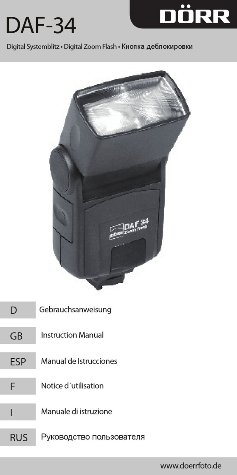 DÖRR DAF-34 User manual