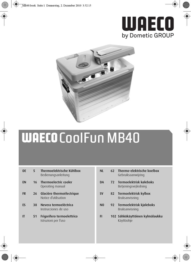 Dometic Waeco CoolFun MB40 User manual