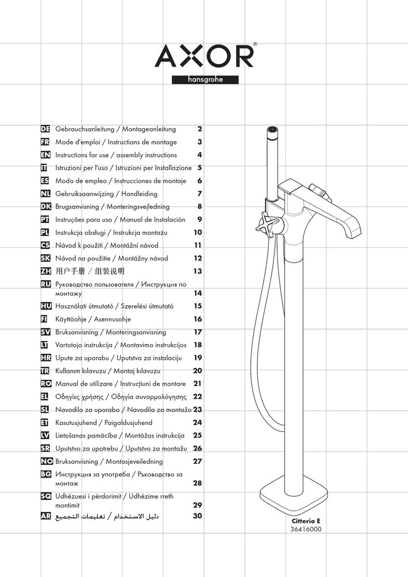 Hans Grohe AXOR Citterio E Manual