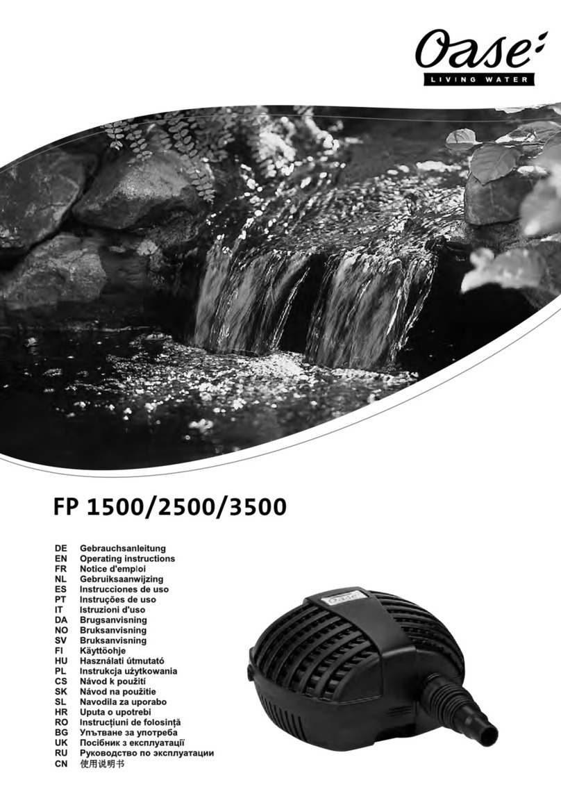 Oase FP Series operating instructions