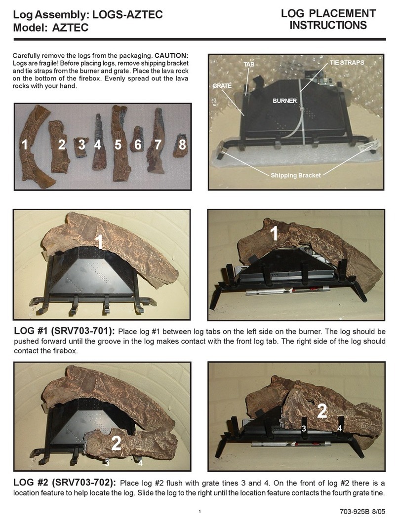 Hearth & Home LOGS-AZTEC User manual Hearth & Home LOGS-AZTEC User manual