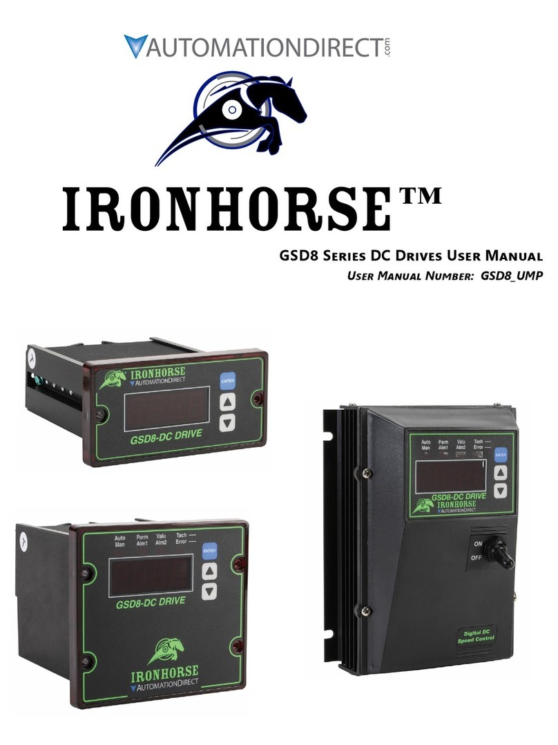 AutomationDirect Ironhorse GSD8 Series User manual AutomationDirect Ironhorse GSD8 Series User manual