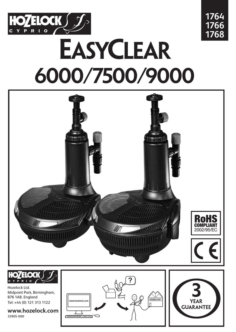 Hozelock Cyprio EasyClear 6000 User manual
