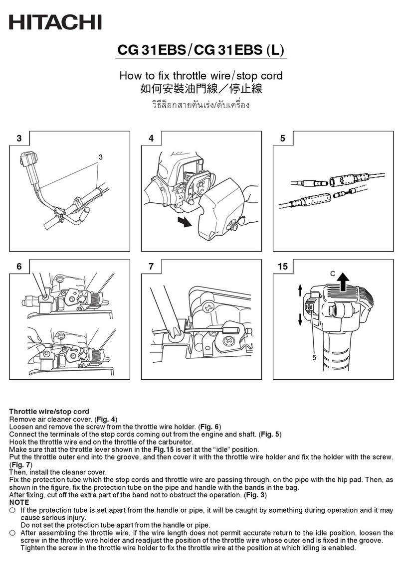 Hitachi CG 31EBS User manual