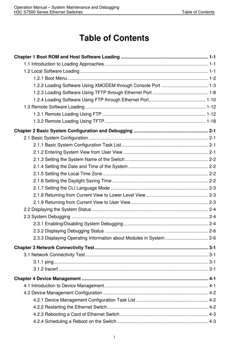 H3C S7500 Series User manual
