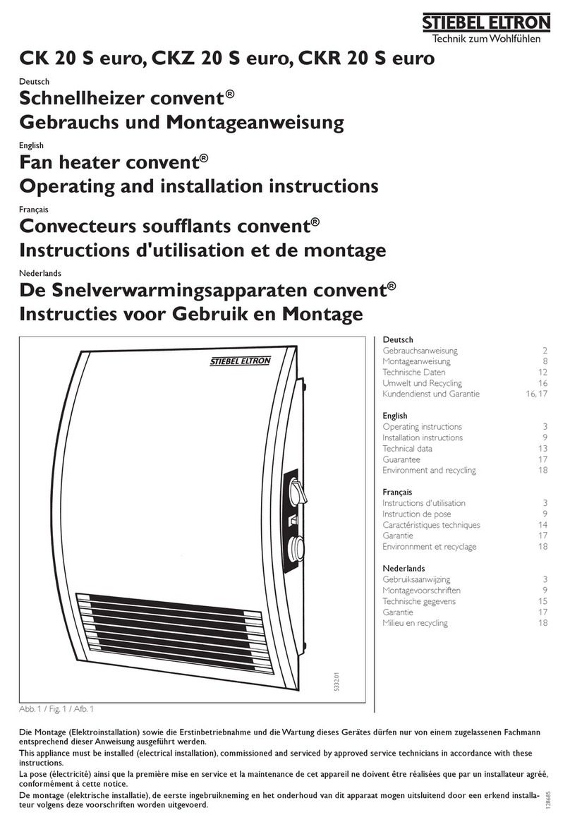STIEBEL ELTRON CKZ 20 S euro User manual