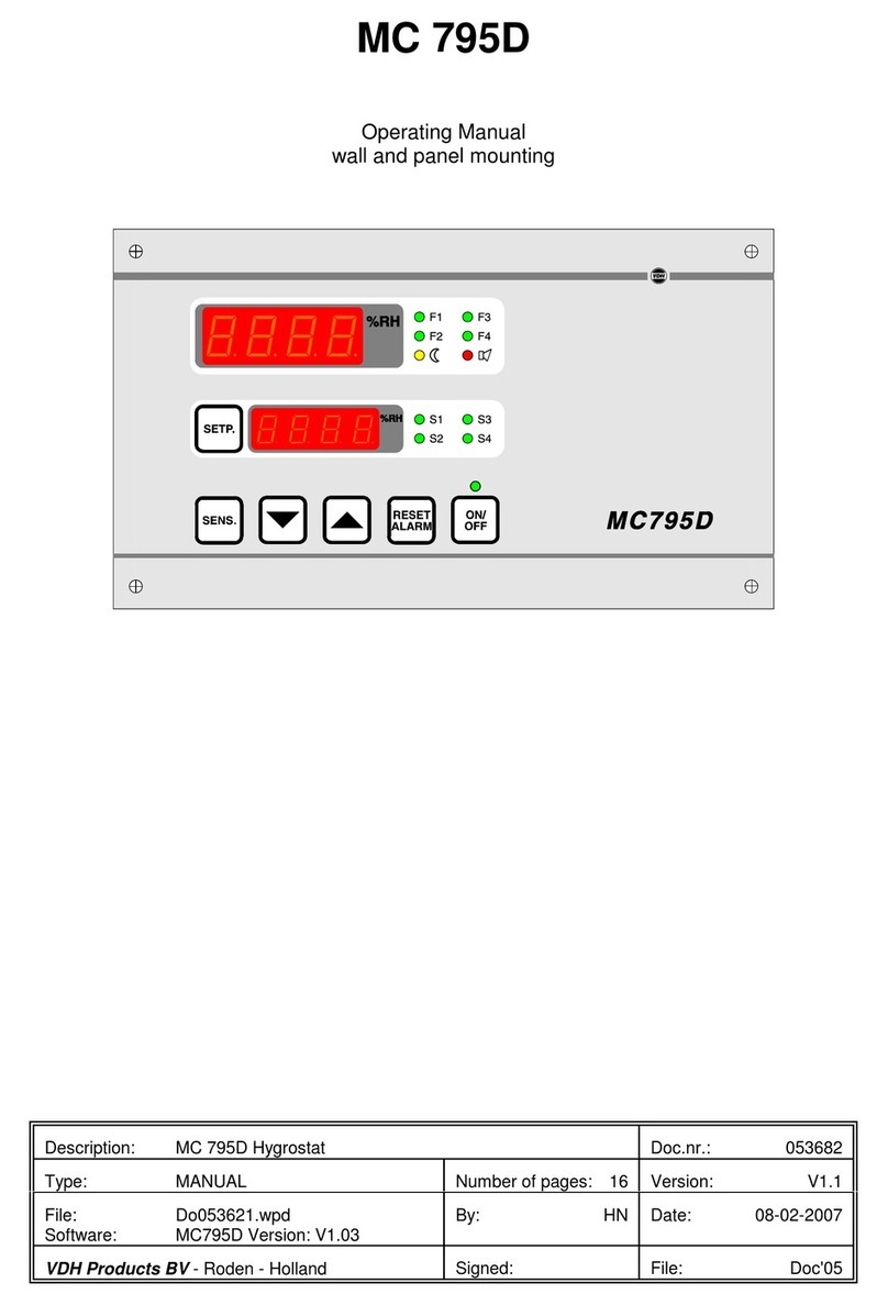 VDH MC 795D operating manual