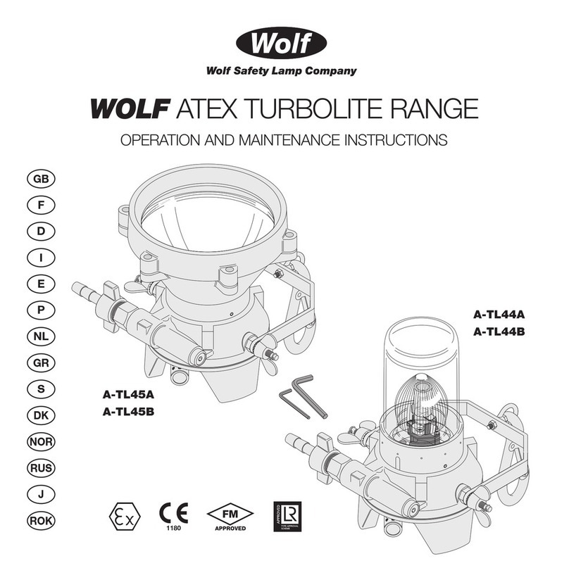 Wolf ATEX TURBOLITE Series Operation and maintenance instructions Wolf ATEX TURBOLITE Series Operation and maintenance instructions