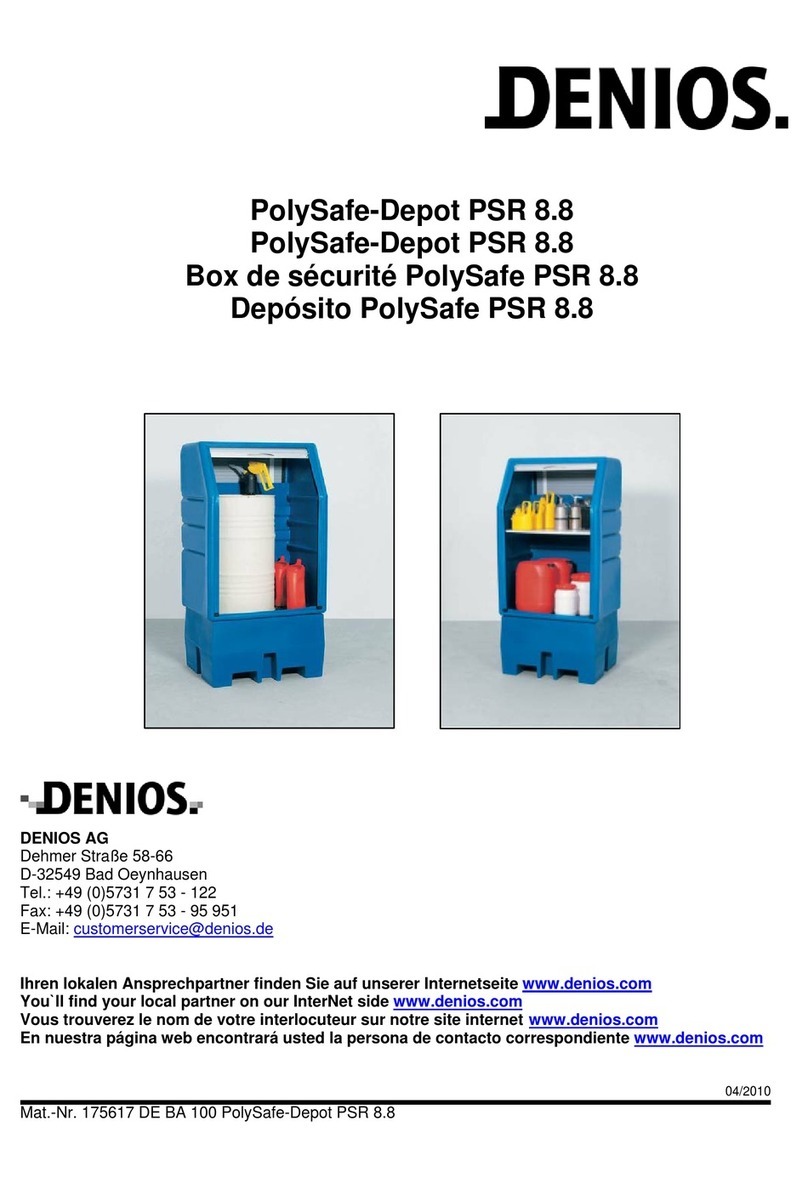 Denios PolySafe-Depot PSR 8.8 User manual