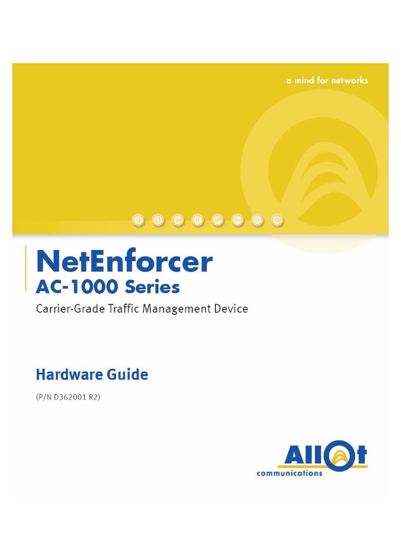 Allot NetEnforcer AC-1000 Series Installation instructions