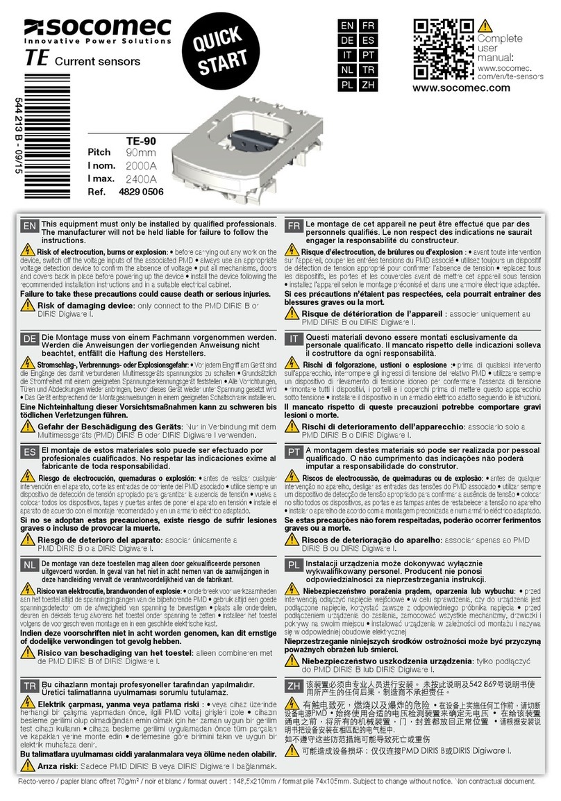 socomec TE-90 quick start