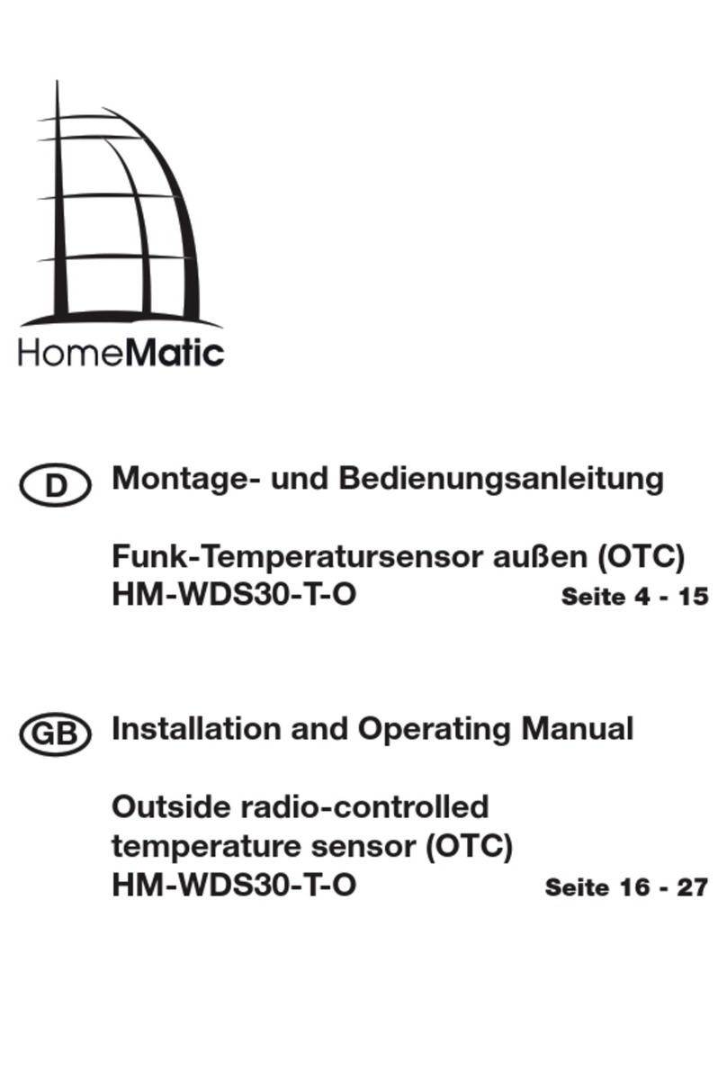 HomeMatic HM-WDS30-T-O Installation and operating manual
