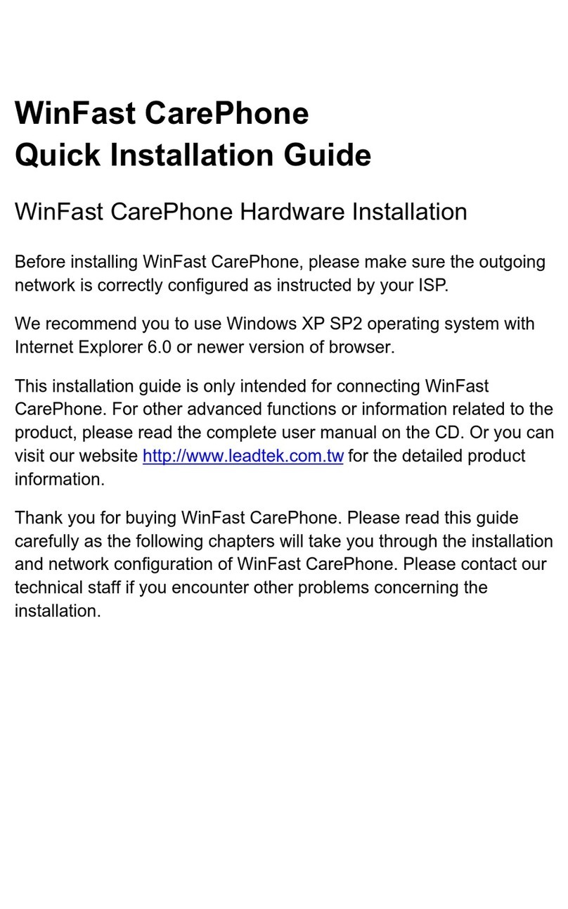 WinFast CarePhone Quick installation guide