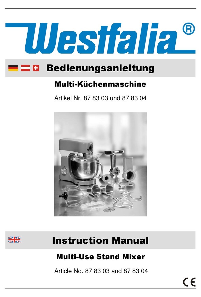 Westfalia 87 83 03 instruction manual