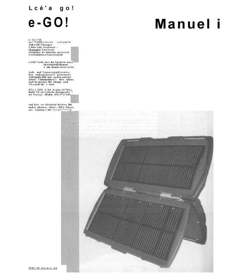 Solarc e.GO Manual